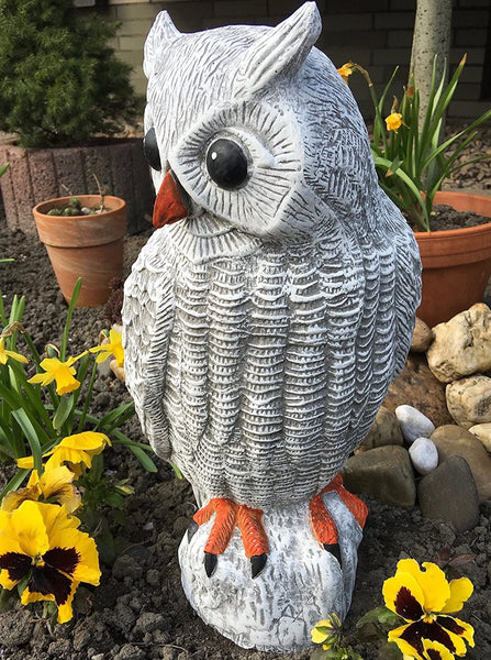 Steinfigur UHU bunt