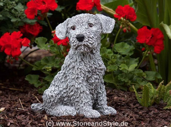 Steinfigur Hund Terrier
