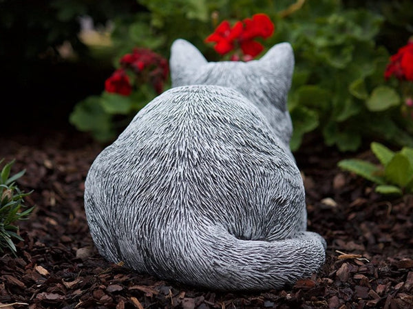 Steinfigur Katze Träumerle