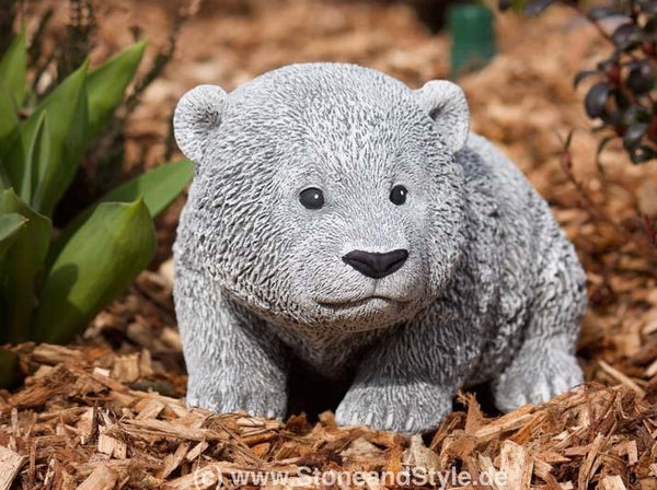 Steinfigur Bär stehend