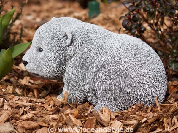 Steinfigur Bär stehend