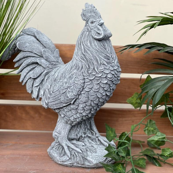 Steinfigur Hahn Il Gallo lebensgroß