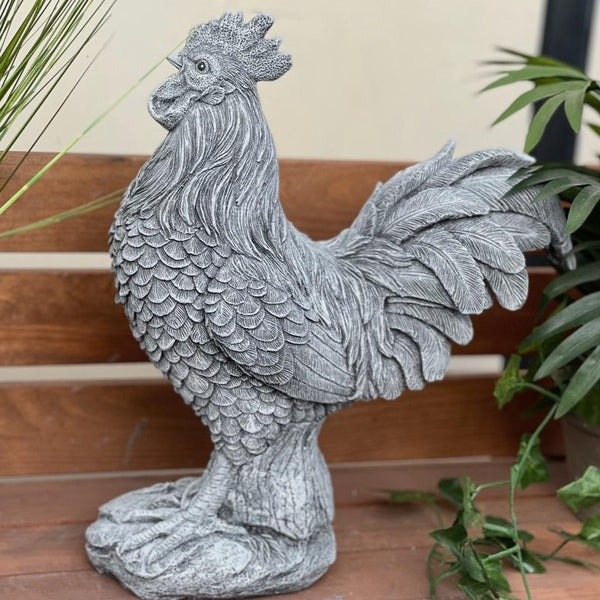 Steinfigur Hahn Il Gallo lebensgroß