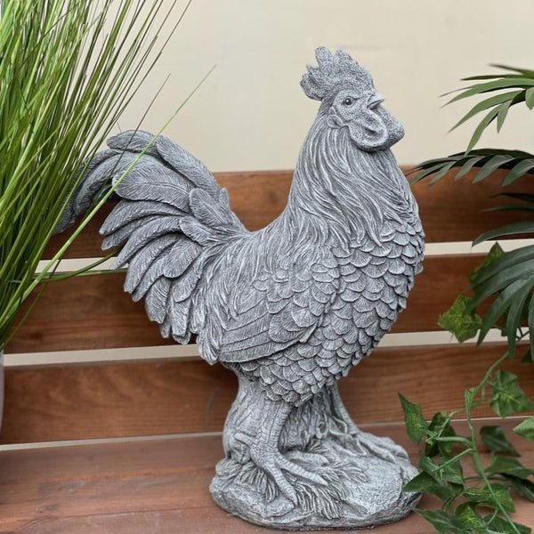 Steinfigur Hahn Il Gallo lebensgroß