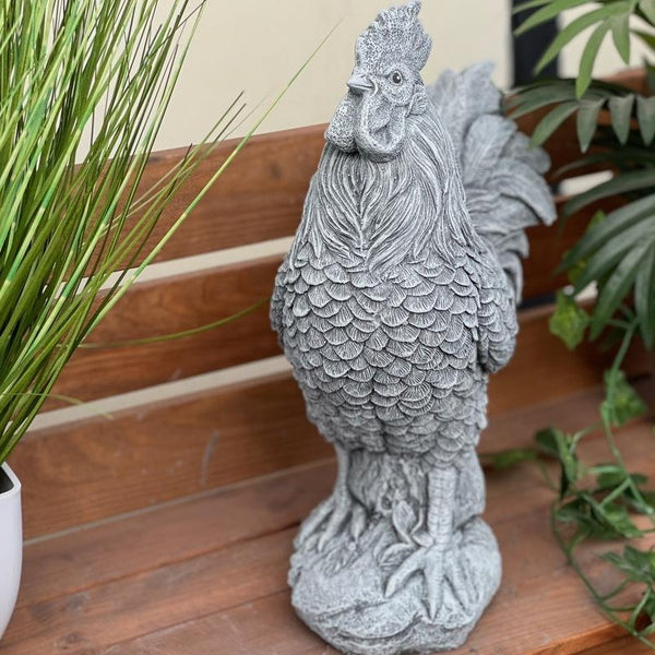 Steinfigur Hahn Il Gallo lebensgroß