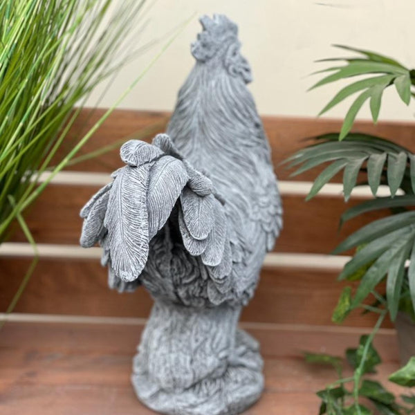 Steinfigur Hahn Il Gallo lebensgroß