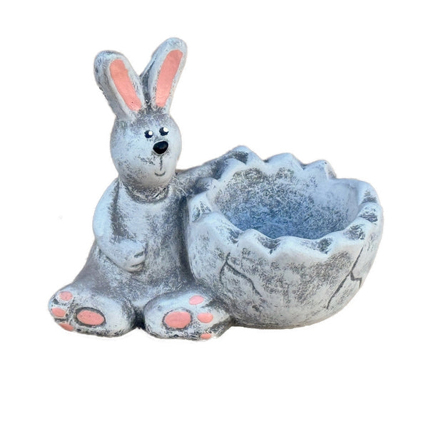Steinfigur Hase Gartenfigur klein