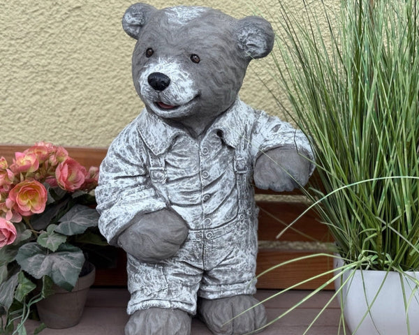Steinfigur Teddy Leopold XL