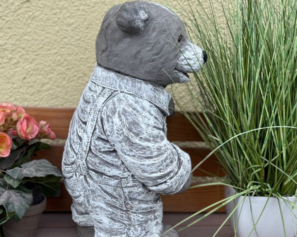 Steinfigur Teddy Leopold XL