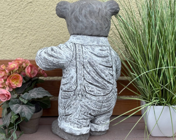 Steinfigur Teddy Leopold XL