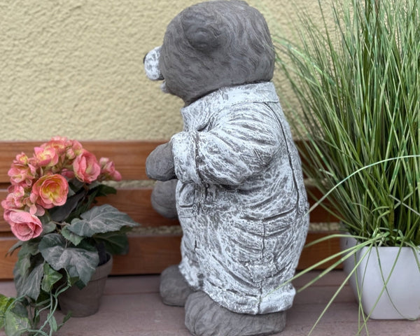 Steinfigur Teddy Leopold XL