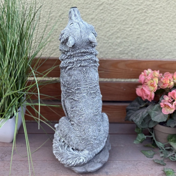 Steinfigur Wolf gross
