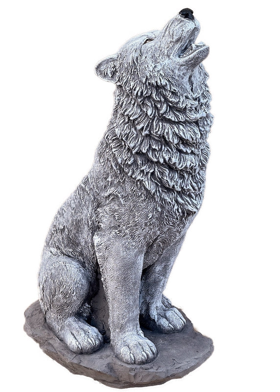 Steinfigur Wolf Gartenfigur Wölfe 