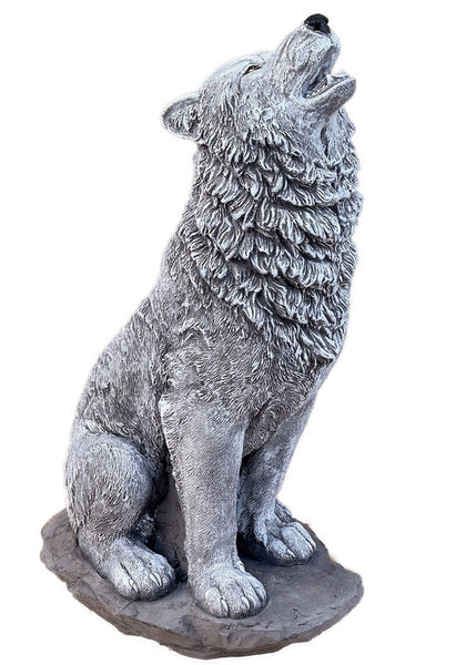 Steinfigur Wolf Gartenfigur Wölfe 