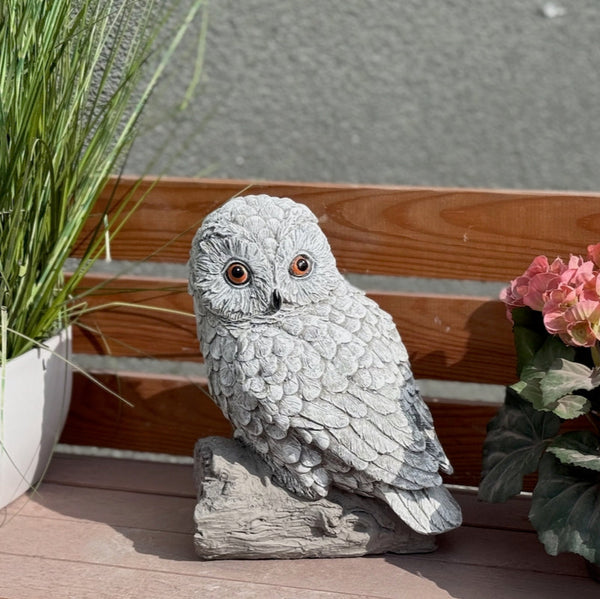 Steinfigur Schneeeule (neues Model)