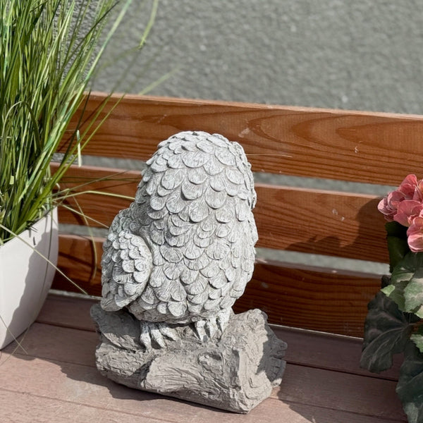 Steinfigur Schneeeule (neues Model)