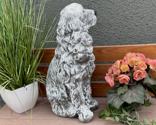 Steinfigur Cocker Spaniel XL