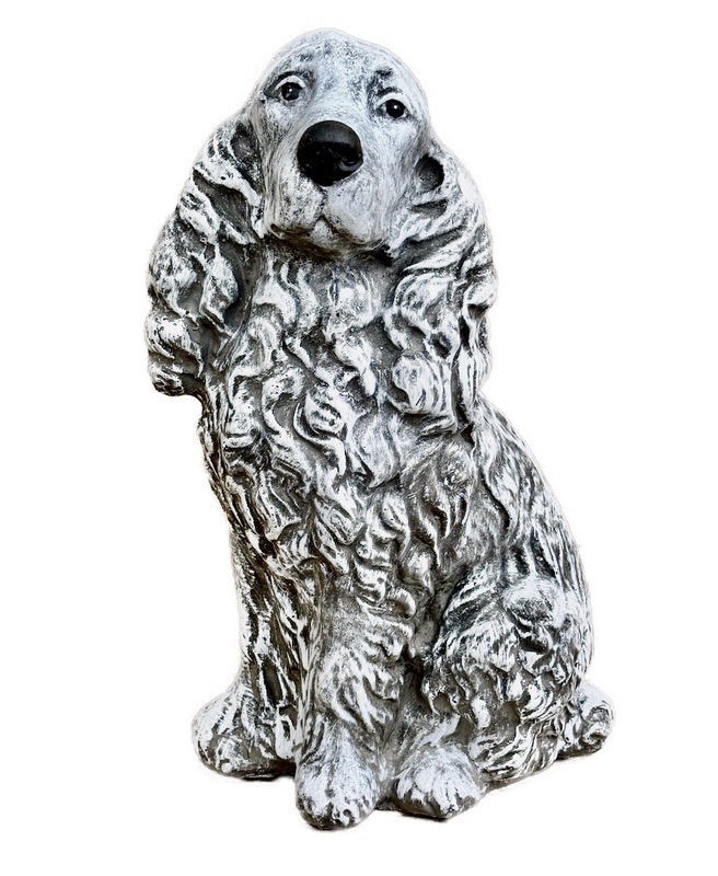 Steinfigur Cockerspaniel Cocker Spaniel Figur