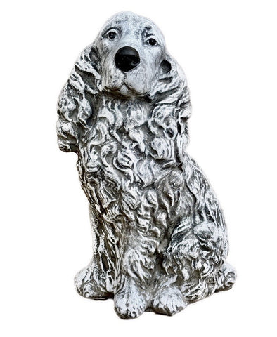 Steinfigur Cockerspaniel Cocker Spaniel Figur