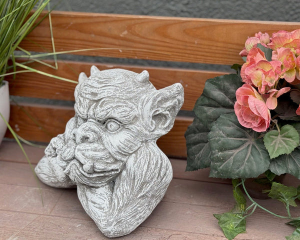 Steinfigur Gargoyle Büste Lorenzo