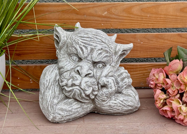 Steinfigur Gargoyle Büste Roberto
