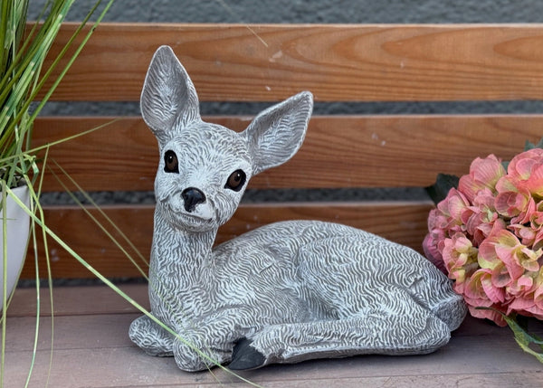 Steinfigur Reh naturgetreu