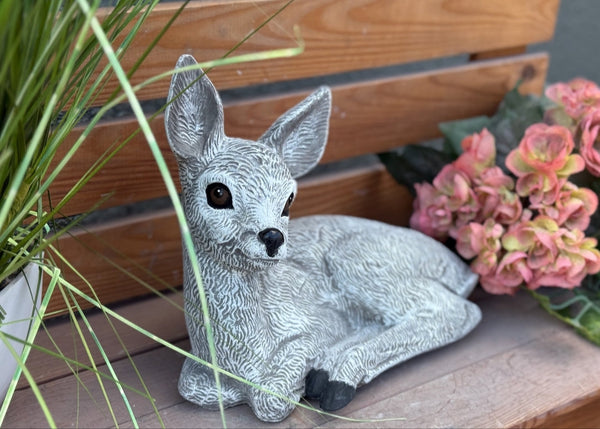 Steinfigur Reh naturgetreu