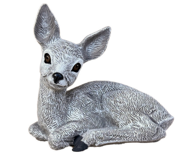 Steinfigur Reh Rehe Gartenfigur