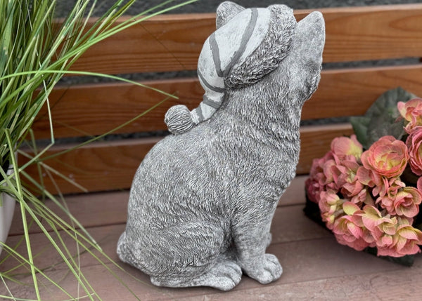 Steinfigur Katze Schlafmütze