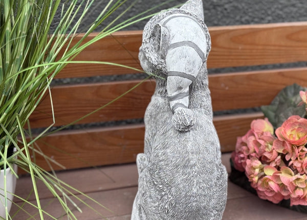 Steinfigur Katze Schlafmütze