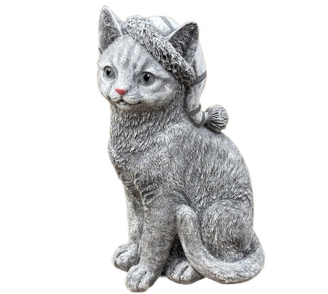 Steinfigur Katze süss Katzen süsse Gartenfigur