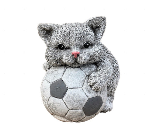 Steinfigur Katze Katzen Steinfiguren Gartenfigur 