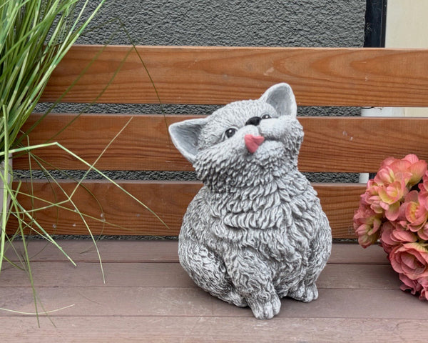 Steinfigur Katze Wilma