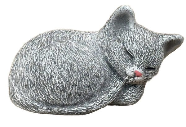 Steinfigur kleine Katze Gartenfigur Katzen