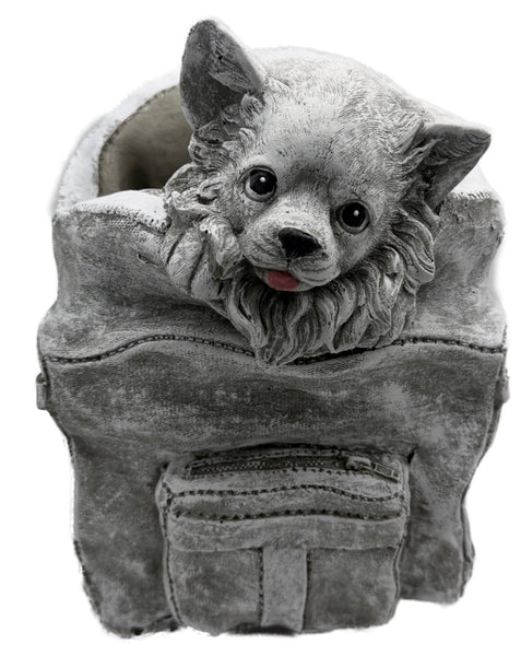 Steinfigur Chihuahua frostfest schwer