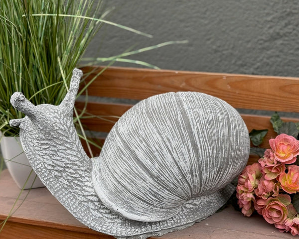Steinfigur Schnecke gross