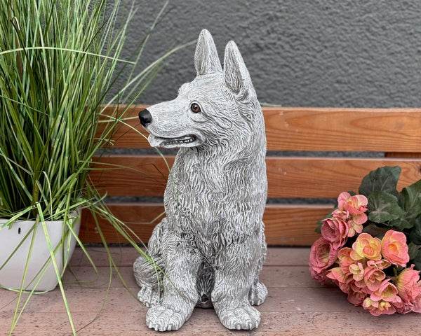 Steinfigur Schäferhund groß