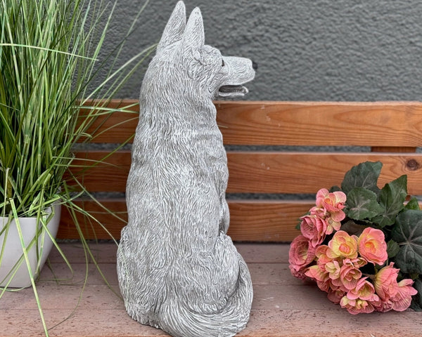 Steinfigur Schäferhund groß