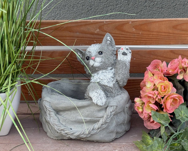 Steinfigur Katze Cleo