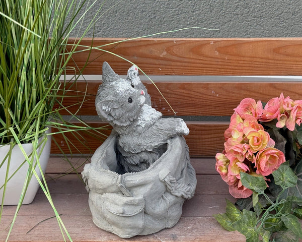 Steinfigur Katze Cleo