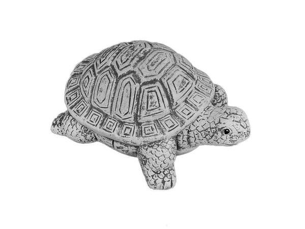 Steinfigur Schildkröte aus Steinguss frostfest wetterfest Gartenfigur Schildkröte Freisteller