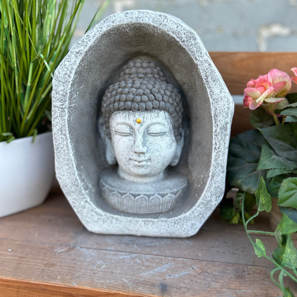 Steinfigur Shiva Kopf Meditationsstein