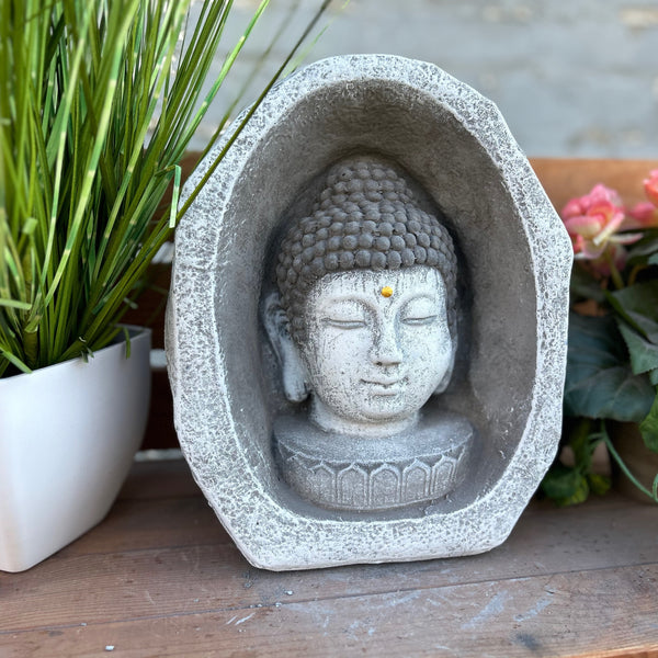 Steinfigur Shiva Kopf Meditationsstein