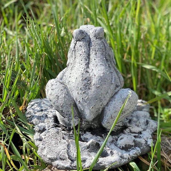 Steinfigur Frosch klein