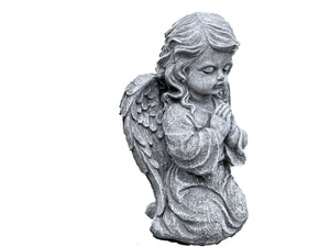 Steinfigur Steinstatue Steinskulptur Engel betend kniend Engelchen