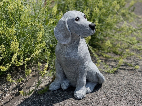 Steinfigur Hund Beagle