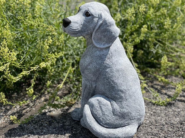 Steinfigur Hund Beagle