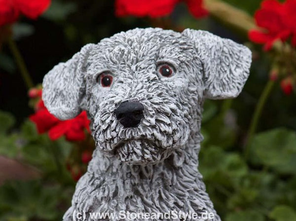 Steinfigur Hund Terrier