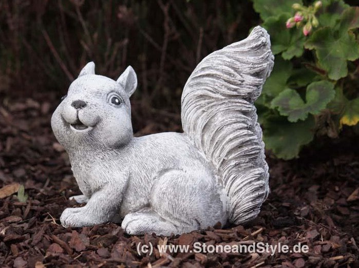 STEINFIGUREN SPICKER Gartenfigur Huhn – Aus Steinguss, Handbemalt, Frostfest, Ca. 26 Cm, Basaltgrau