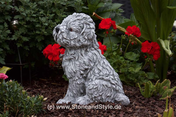 Steinfigur Hund Shih-Tzu